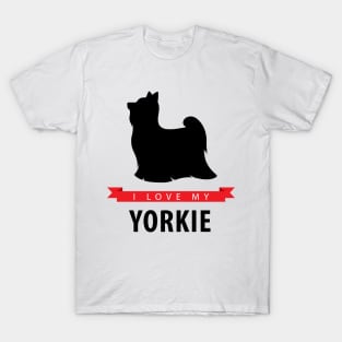 I Love My Yorkie Yorkshire Terrier T-Shirt